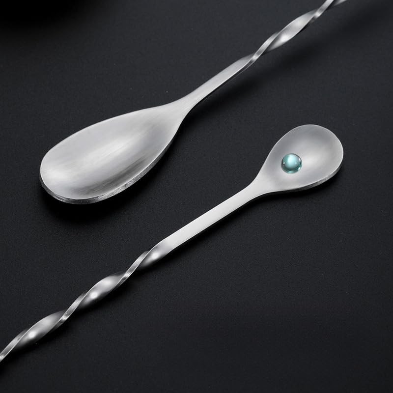Cocktail Mixing Spoon, Cocktail Mixing Spoon, Long Handle, Stainless Steel,