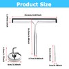 25 cm Shower Squeegee Set, Shower Cubicle Squeegee Stainless Steel,