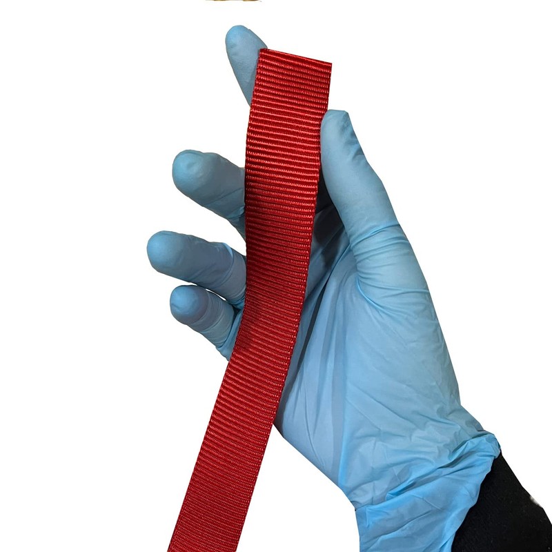1" Tubular Nylon Webbing (22.5')-RED