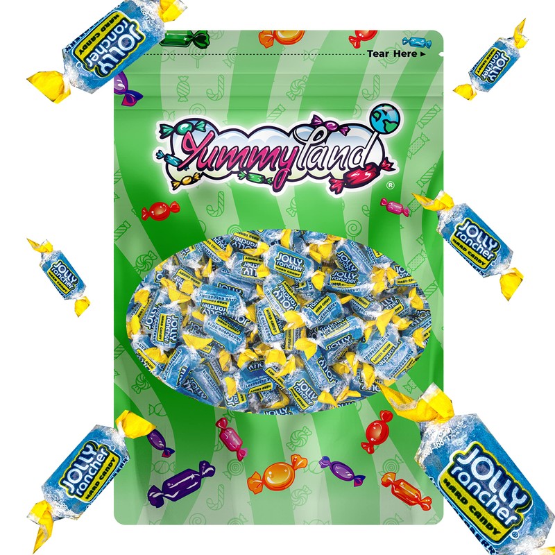 Jolly Rancer Blue Raspberry Hard Candy, Individually Wrapped, Bulk Candy