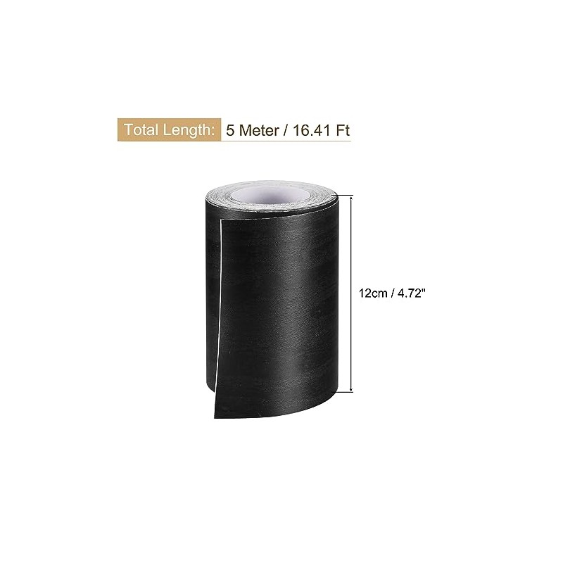 4R Quattroerre.it 10542 Tiras Adhesivas para Coche, Color Negro, 100