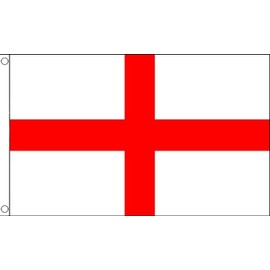 England St George Flag 5ft x 3ft - 75 Denier - Double Stiched Hem - 100% Woven Polyester