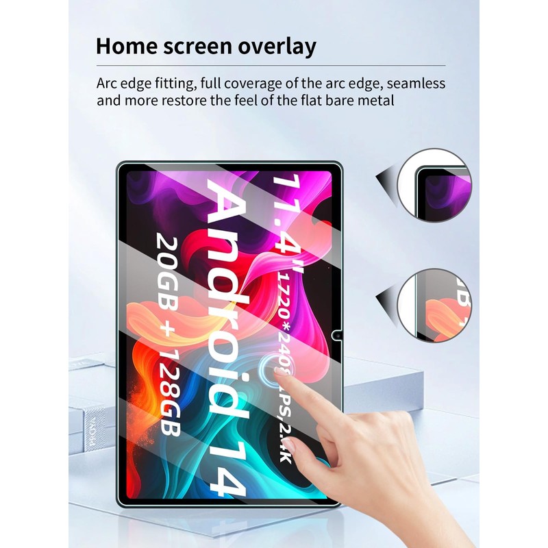 UYRUREL Screen Protector for YINOCHE P10 Android 14 11-inch Tablet,