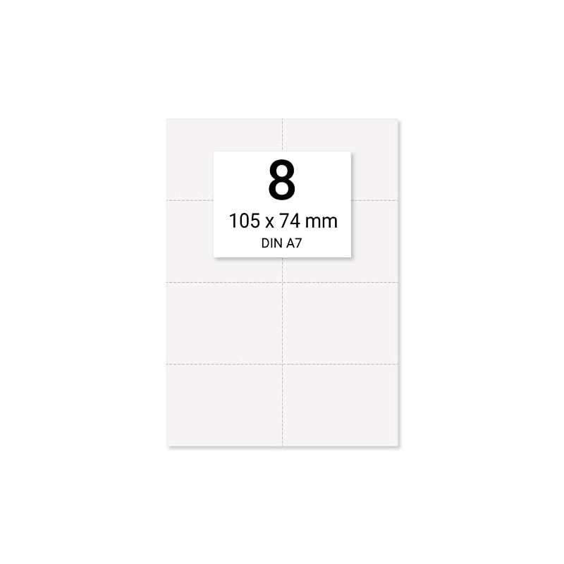 Karteo Paper Inserts A7 [Pack of 80] Insert Cards 105