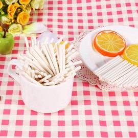 Pack of 300 Safety Paper Sticks for Lollipop, Cotton Candy, Homemade, Events, Supplies, Festival Supplies, Street Shop Festival, Festival, Children's Party, Decoration, Party, Birthday, Paper Quality