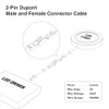 KOMIGAN 4 Pack 5 Meter (16.4ft) 2-PIN Dupont Terminal Male