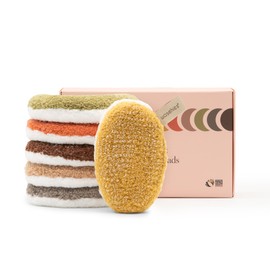 waschies Washable Make-Up & Cleaning Pads Set of 6 - Warm Glow Edition, Reusable, Skin-friendly, Hypoallergenic, Super Soft Make-Up Pads for Adults and Teenagers, All Skin Types