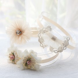 BIANHUAN Baby Hair Band, 3-Piece Set, Headband for Kids, Babies, Girls, Hair Accessories, Formal Ribbon, Ceremonies, Babies, Newborn Celebrations, Weddings