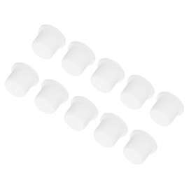 MECCANIXITY High Temp Silicone Plug Mount Dia 10.5mm/0.4" t Shaped Solid Rubber Stopper Hole Plugs for Coating Plating Waterproof Sealing Plugs White Pack of 20(OD 13mm/0.51 Inch)
