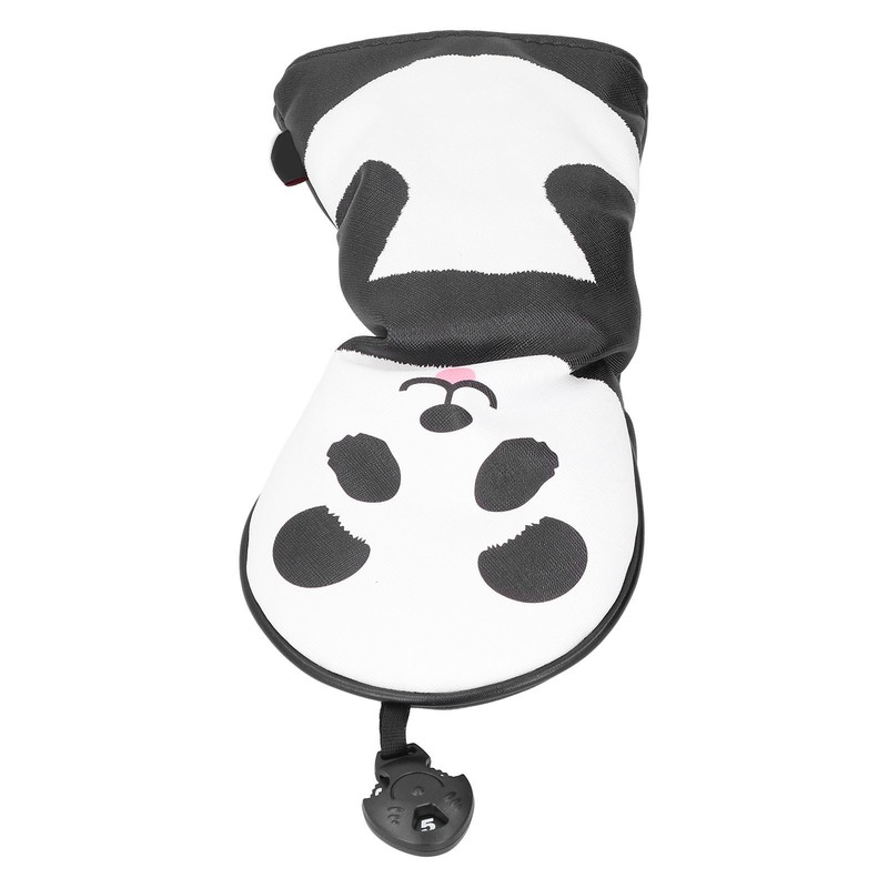 PU Leather Golf Wood Head Covers Waterproof Cartoon Thicken Plush