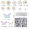 42 Pcs Graduation Hat Decorations Kit Includes 20Pcs Purple Decorative
