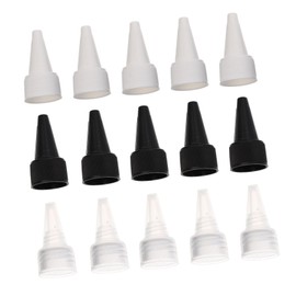 BIUDECO 36pcs Plastic Bottle Lids Leakproof Replacement Caps for Home Use for Jam Sauces and Travel Storage Includes Transparent and Lids