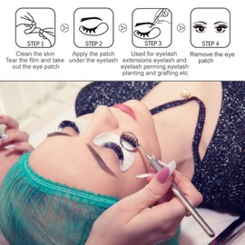 Qleng Under Eye Pads, Lint Free Lash Extension Eye Gel Patches for Beauty Salon False Eyelash Extensions Grafting, Hydrogel Eye Mask Beauty Makeup Tool