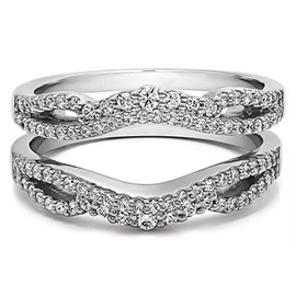 Double Infinity Wedding Ring Guard Enhancer