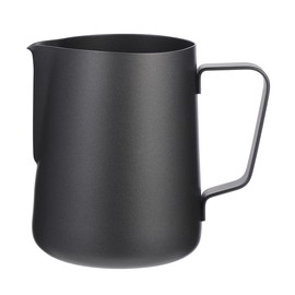 AIMALL Stainless Steel Coffee Frothing Pitcher, 12 oz/350ml Ergonomic Handle with Teflon Non-Stick Coating, Precision Pour Spout, Perfect for Latte Art & Milk Steaming