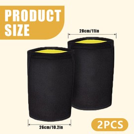 JUGUTA 1 Paar Sauna Armband Verstellbares, Arm Fitness, Bänder, Elastisches Armband Schweisbandset Für Sport Fitness Frauen Männer Schwarz Sauna Adjustable Arm Belt