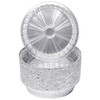 (40 Pack) Premium 6-Inch Round Foil Pans with Plastic Dome