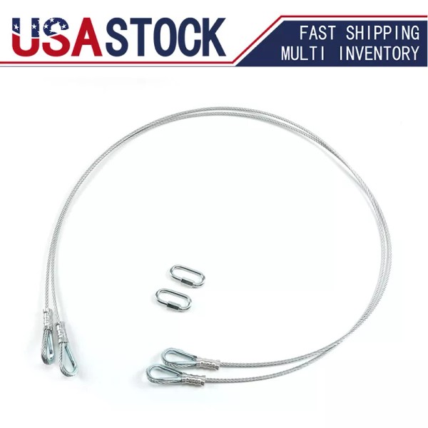 Aftermarket 2 Replacement Cables for Trailer Gate Lift with EZ