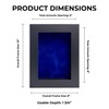 6x8 Shadow Box Frame Black Wood with a 1 3/4"