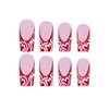 SINHOT Valentines Day Press on Nails Medium Square Fake Nails