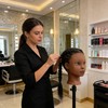 100% Real Hair Braiding Mannequin Head, Black Mannequin Head for
