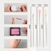 GAB Belleza Brocha Silicón Con Tapa Maquillaje Glitter Portátil (3