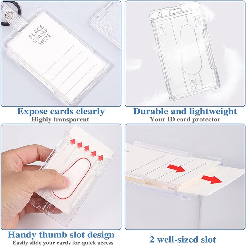 Retractable ID Card Holder, Key Ring, Retractable Badge Reel, ID