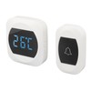 Wireless Doorbell Temperature Digital Display 4 Level Volume Adjustment Waterproof