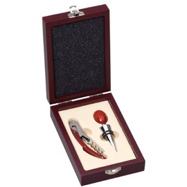 Wine 2 Piece Gift Set in Rosewood Box