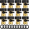 Tudomro 12 Pack Heavy Duty Brass Shut off Valve Garden