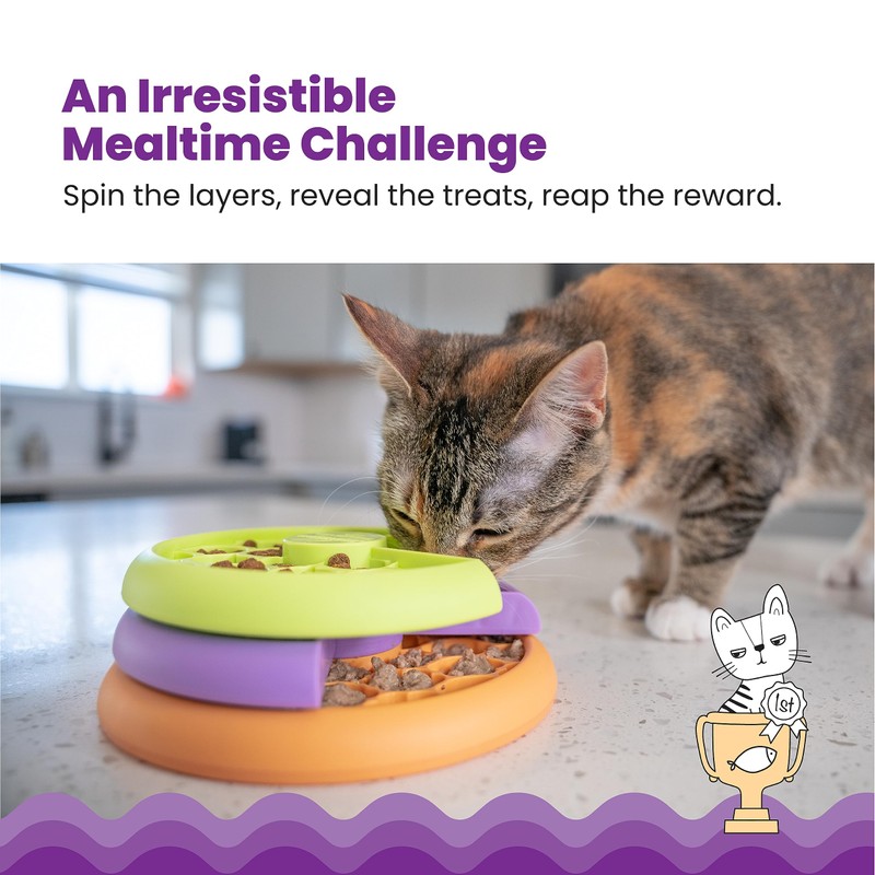Catstages Kitty Lickin' Layers Multilayered Cat Fun Feeder Cat Treat