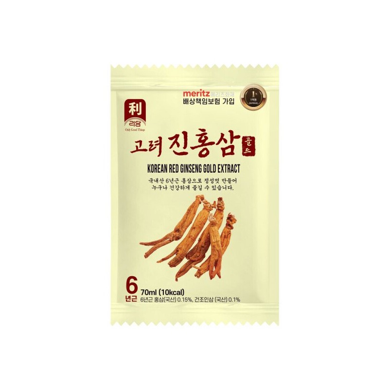 리담 고려 6년근 진홍삼 골드 70ml 60포 (선물세트) Ridam Red
