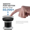 KIBI Pop-Up Drain Stopper for Bathroom Sink Without Overflow |