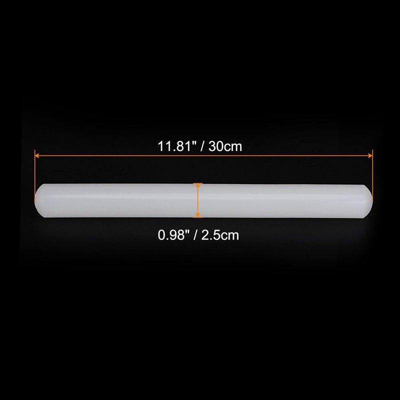 sourcing map 2pcs Fondant Rolling Pin PP 30cm x 2.5cm