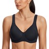 SYROKAN High Impact Sports Bras for Women Support Underwire Cross