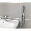 Wenko Wash Basin Shower with Dual Hooks, Glossy Chrome