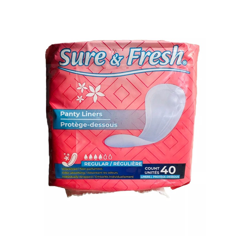 Sure & Fresh Super Panty Liners 40 Count 1 Pack