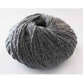 100% Luxurious Baby Alpaca Wool/Yarn from Peru, Dark Grey, 402 DK 50g,