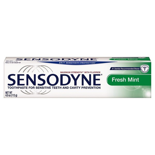 Sensodyne Mint Size 4z Sensodyne For Sensitive Teeth Cavity Prevention Max Strength Fresh Mint
