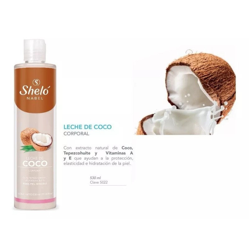 Sheló Nabel Crema Tipo Leche De Coco Extra Hidratante Para