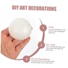 VILLFUL Foam Balls for DIY Crafts 30pcs Semicircular Xps Foam