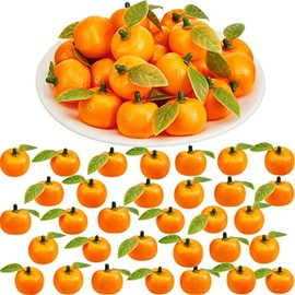 48 Pcs Little Cutie Baby Shower Decorations Neutral Fake Orange Birthday Party Supplies Fake Mini Tangerine Artificial Mini Orange Cuties Oranges for Tangerine Baby Shower Mandarin Birthday Party