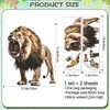 RAINBOW WSK Lifelike Lion Wall Decals Peel and Stick 3D