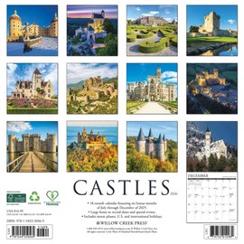 Castles 2026 12" x 12" Wall Calendar