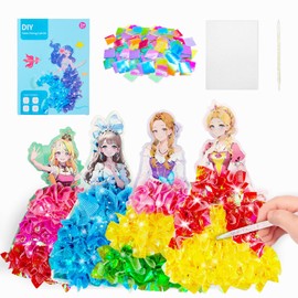Craft Set Children from 4-6-8-10 Years: Girls Craft Gift 3 4 5 6 7 8 9 Years DIY Activity Princesses Birthday Gifts Creative Set for Children Girls Art Craft Case Toy