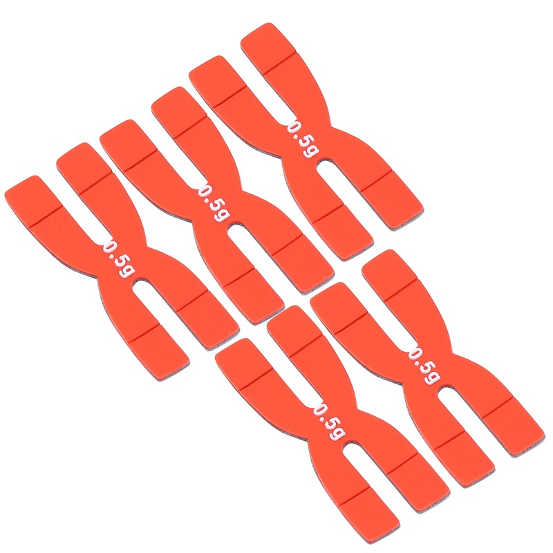 POWERTI 5pcs 0.5g Tennis Badminton Racket Weight Balance Strips Silicone