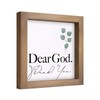 Wooden Christian Decor, 6 Inch Dear God Thank You Wood