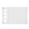 Tension Shelf Adjustable Closet Divider 24cm Width Storage Rack for