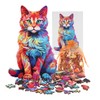 Wooden Puzzle Adult Cat Wooden Puzzle Animal Shape Puzzle Pieces,