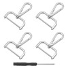 QUARKZMAN Pack of 4 Swivel Carabiner Hooks, 38 mm (1